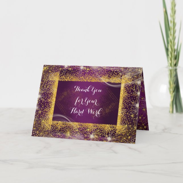 Employee Anniversary Personalized Greetings Card (Front)