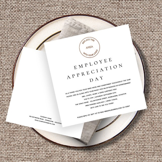 Employee Appreciation Day Business Logo Invitation (Creator Uploaded)