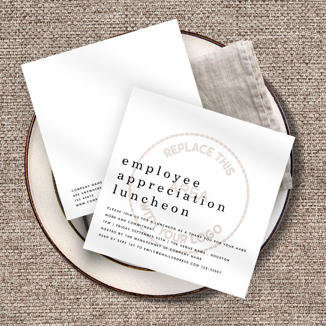 Employee Appreciation Day Business Logo Invitation (Creator Uploaded)
