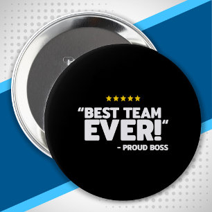 Employee Appreciation Gift - Proud Boss Best Team 10 Cm Round Badge