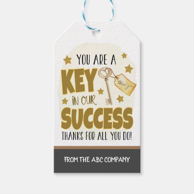Employee Appreciation Gift Tag (Front)