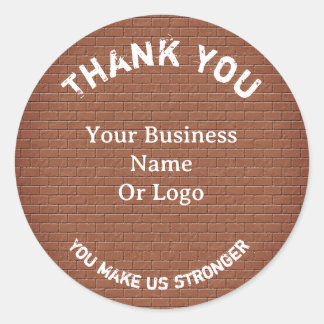 Employee Appreciation Office Thank You Inexpensive Classic Round Sticker