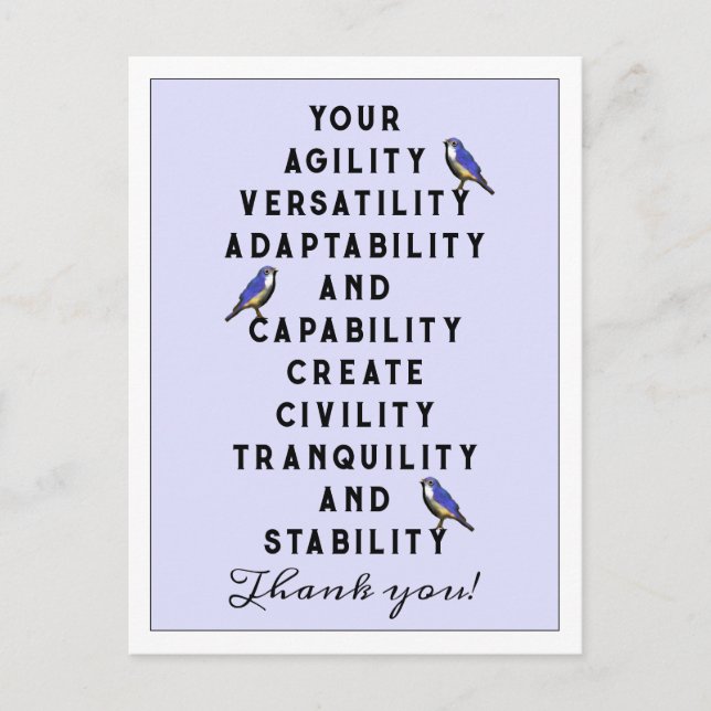 Employee Appreciation Postcard (Front)