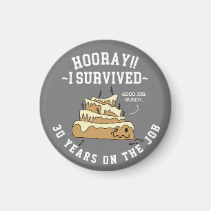 Employee Appreciation Work Anniversary Custom Butt Magnet