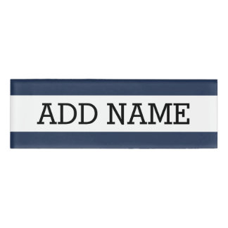 Employee Badge - Navy with Custom