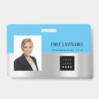 Employee Barcode Logo Name Scanner Grey Ocean