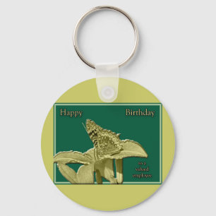 Employee Birthday Butterfly Keychain