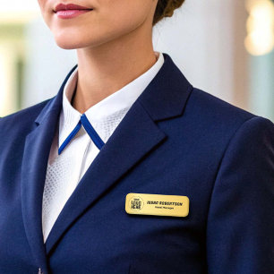 Employee Classic Custom Pin or Magnetic Safety Name Tag