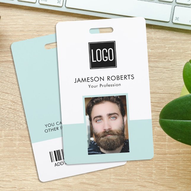 Employee Company ID Name, Logo, Photo Badge (Creator Uploaded)