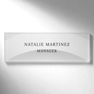 Employee Company Logo Magnetic Safety Pin Name Tag