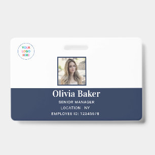 Employee Company Security Corporate Logo Photo ID Badge