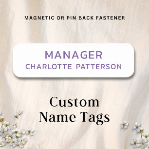 Employee Corporate Business Professional Company Name Tag