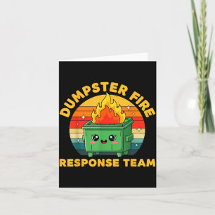 Employee Dumpster Fire Resnse Team Ugly Christmas  Card