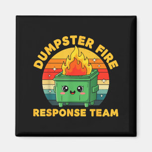 Employee Dumpster Fire Resnse Team Ugly Christmas Magnet
