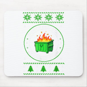 Employee Dumpster Fire Resnse Team Ugly Christmas  Mouse Pad