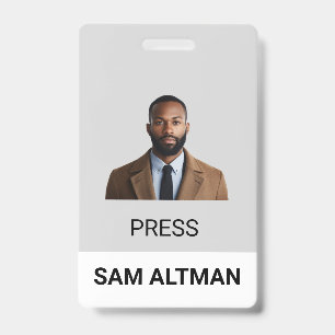 Employee ID Card   Modern Corporate Photo Badge