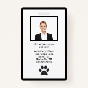 Employee ID Photo Logo Name Badge ID Badge