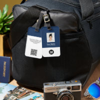 Employee ID Photo, Qr Code, Logo, Name