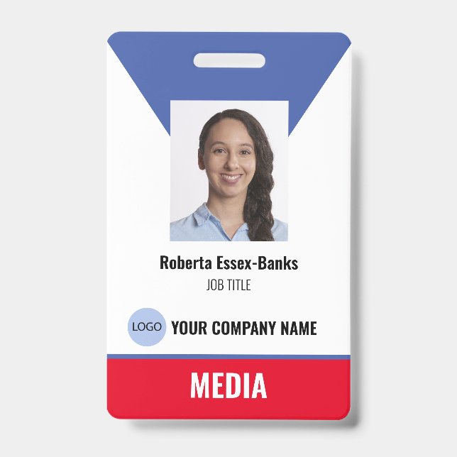 Employee Identification Badge ID Badge (Front)