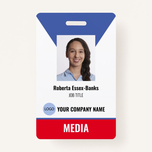 Employee Identification Badge ID Badge (Front)