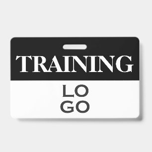 Employee in Training Custom Company Logo ID Badge