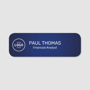 Employee Job Title Modern Professional Magnetic Name Tag