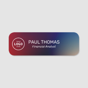 Employee Job Title Modern Professional Magnetic  Name Tag