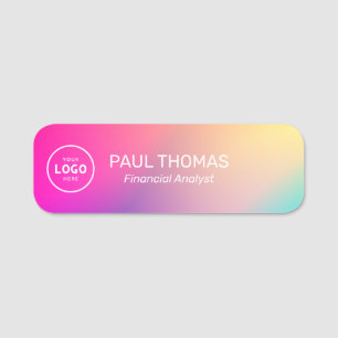 Employee Job Title Modern Professional Magnetic  Name Tag