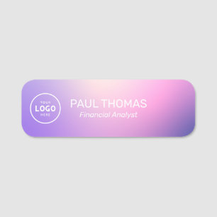 Employee Job Title Modern Professional Magnetic  Name Tag
