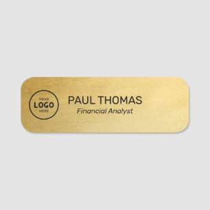 Employee Job Title Modern Professional Magnetic  Name Tag