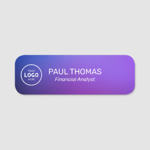 Employee Job Title Modern Professional Magnetic  Name Tag