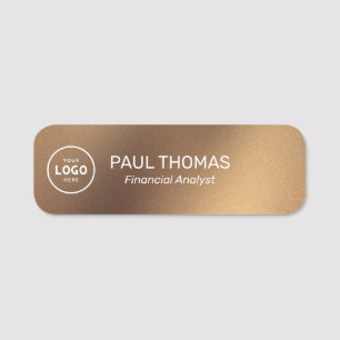 Employee Job Title Modern Professional Magnetic  Name Tag