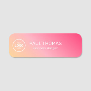 Employee Job Title Modern Professional Magnetic  Name Tag
