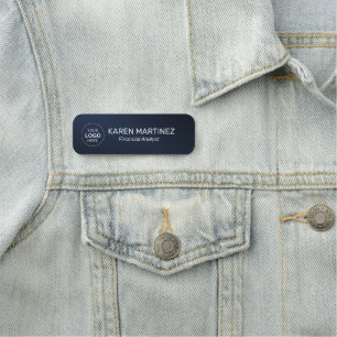 Employee Job Title Professional Magnetic Name Tag