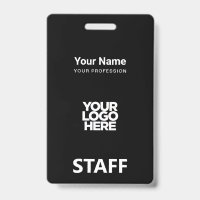 Employee Logo Staff Tag Front and Back The Same