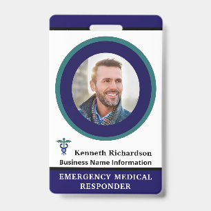 Employee Medical Photo ID Personalise Badge