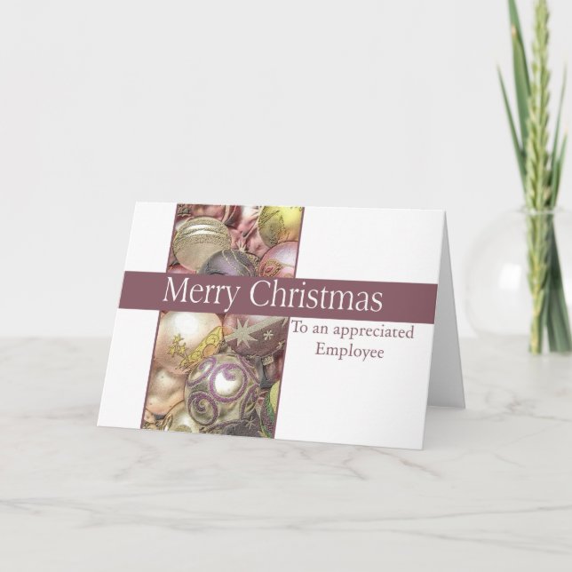 Employee  Merry Christmas card (Front)