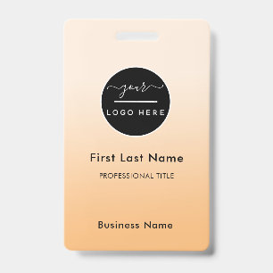 Employee Name Badge Custom Business Logo Staff Tag ID Badge