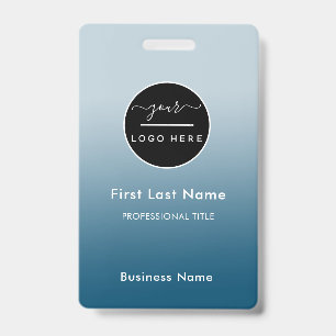 Employee Name Badge Custom Business Logo Staff Tag ID Badge