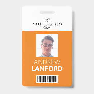 Employee Name Badge   Custom Logo and Colour ID Badge