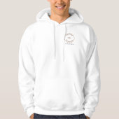 Employee Name Business Logo Front Back Hoodie (Front)