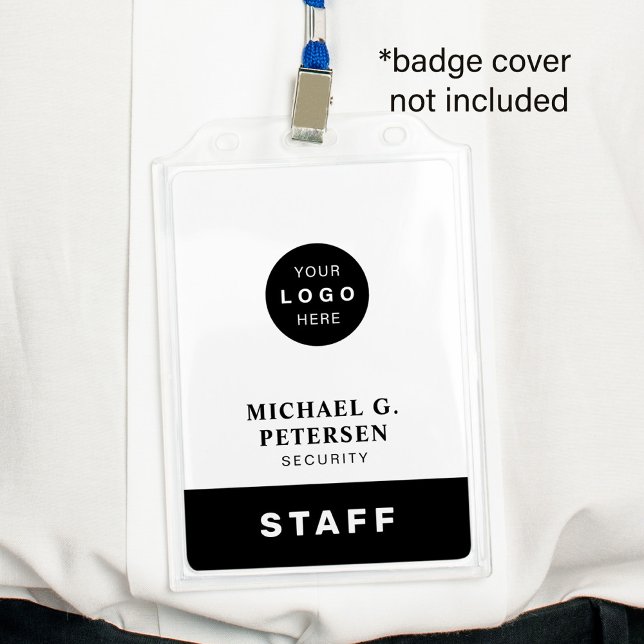 Employee name custom company logo staff ID ID Badge (Creator Uploaded)