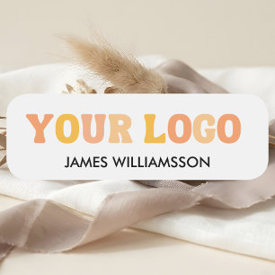 Employee Name Tag Custom Logo Magnetic Or Pin Back