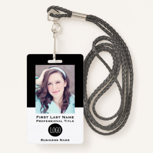 Employee Name Tags ID Badges Tag Badge Black