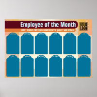 employee of the month 4x6 photo recognition displa