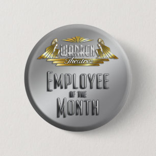 Employee of the Month 6 Cm Round Badge