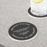 Employee of the Month Award Sandstone Coaster<br><div class="desc">A sandstone coaster-style trophy to commemorate Employee of the Month Award. Personalise to include name,  company or organisation,  and date. Unique memento of a special achievement.</div>
