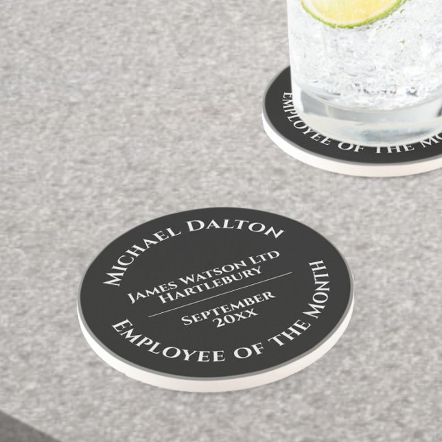 Employee of the Month Award Sandstone Coaster (Creator Uploaded)