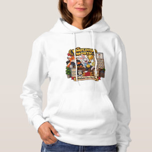 Employee of the Month Bunny Funny Office Humour Hoodie