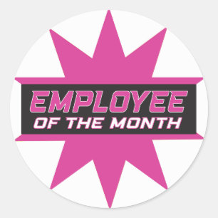 Employee of the Month Classic Round Sticker